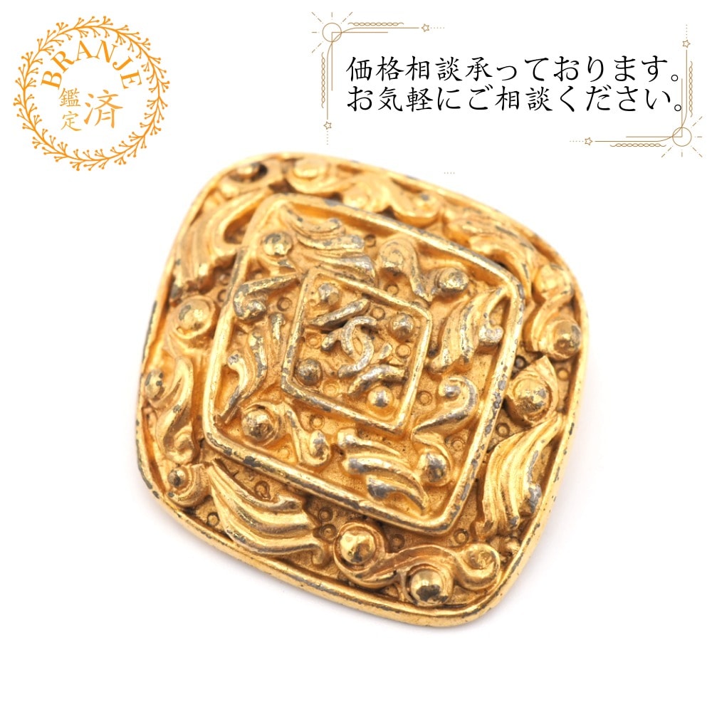 ピンブローチ ひし形 ココマーク ブローチ ゴールド ユニセックス