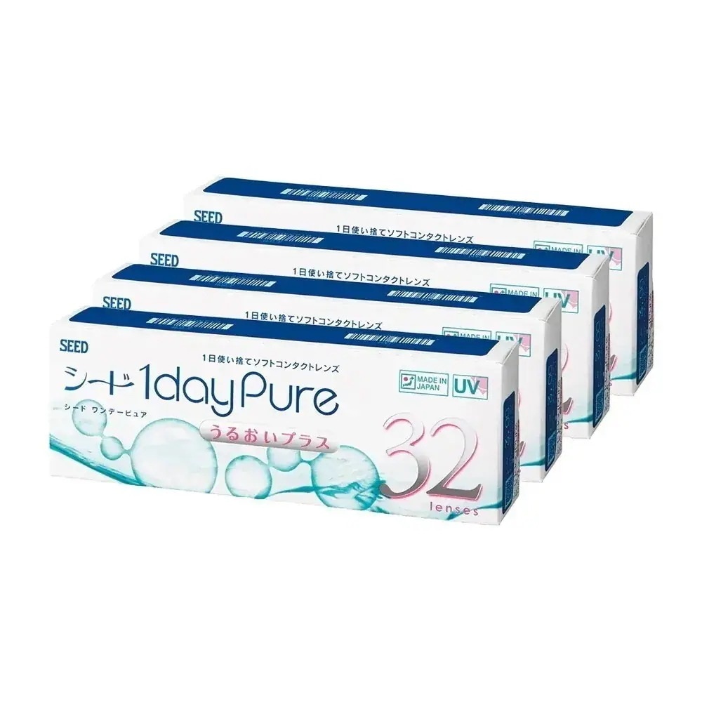 ワンデーピュア うるおいプラス 32枚入り 4箱