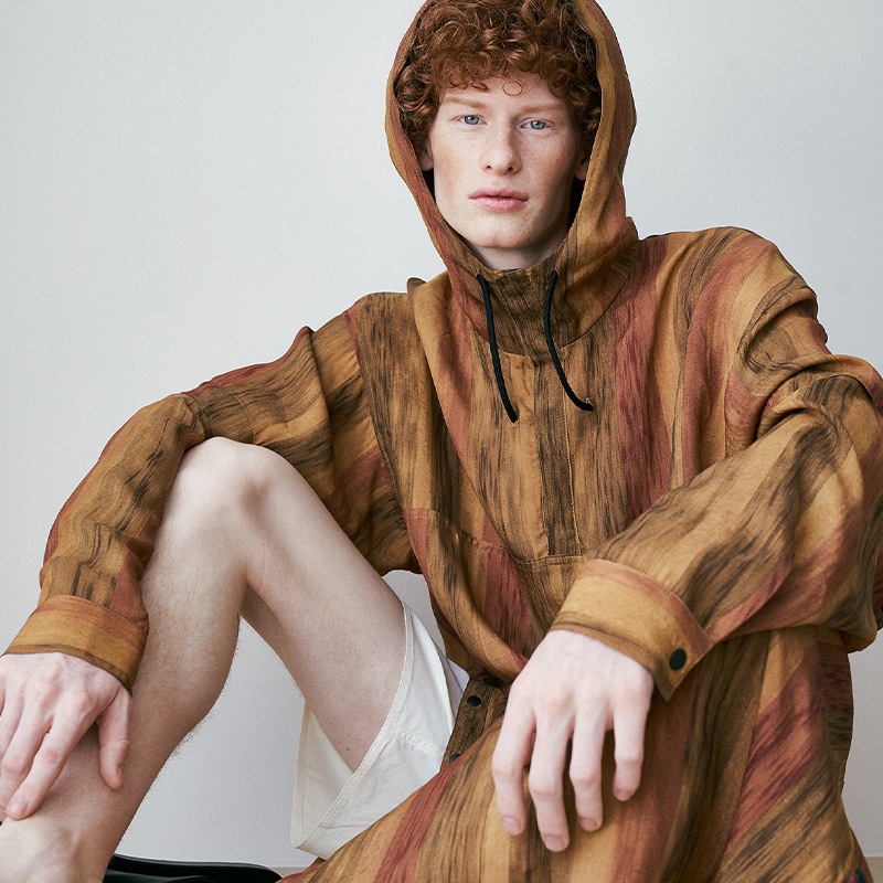 convert hoodie poncho brown