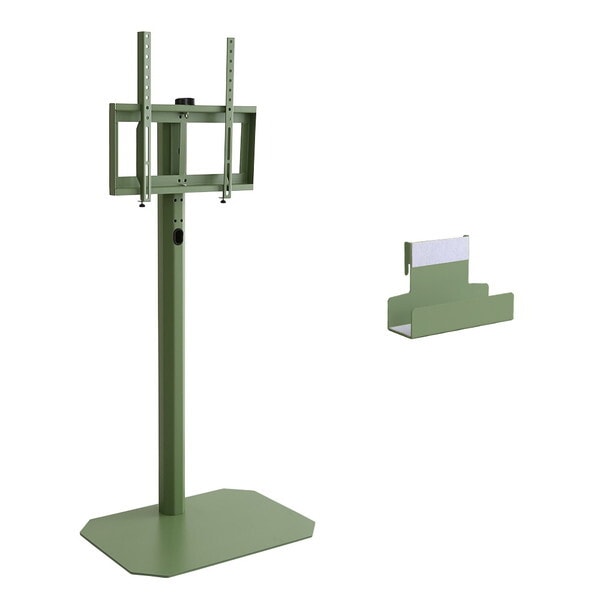 ホームテイスト 北欧インテリア 八角テレビスタンド ハードディスクホルダーセットHOOTG-H-SET-GE グリーン ハイタイプ HDホルダーセット メーカー直送