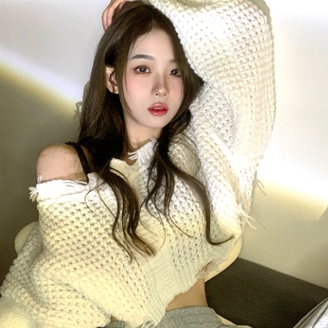 オフショルダー セータートップス ショート丈 袖あり 長袖 オフショル イージー ふわふわ ワッフル