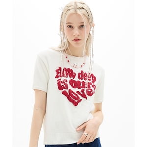 LUV IS TRUE★韓国★人気★NM KEY TEE 3色 リボン 追跡あり LUV IS TRUE☆韓国☆人気☆NM KEY TEE 3色 リボン 追跡あり