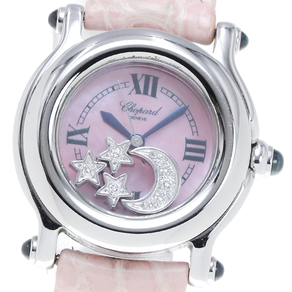 ショパール Chopard 27/8245-23 ハッピースポーツ ムーンスター クォーツ レディース _846093【中古】