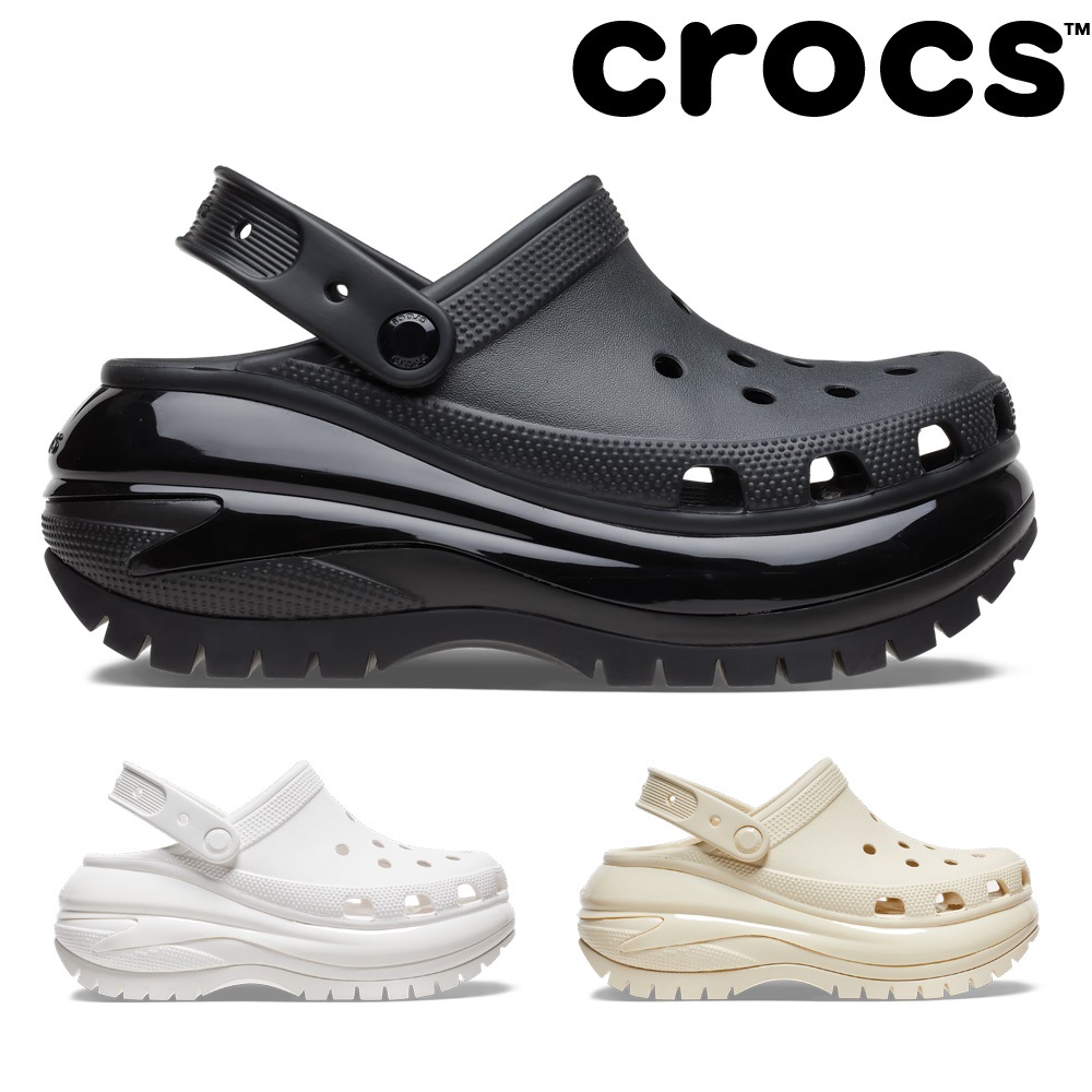 クロックス サンダル メンズ レディース メガ クラッシュ クロッグ 207988 crocs 2024春夏 MEGA CRUSH CLOG 厚底