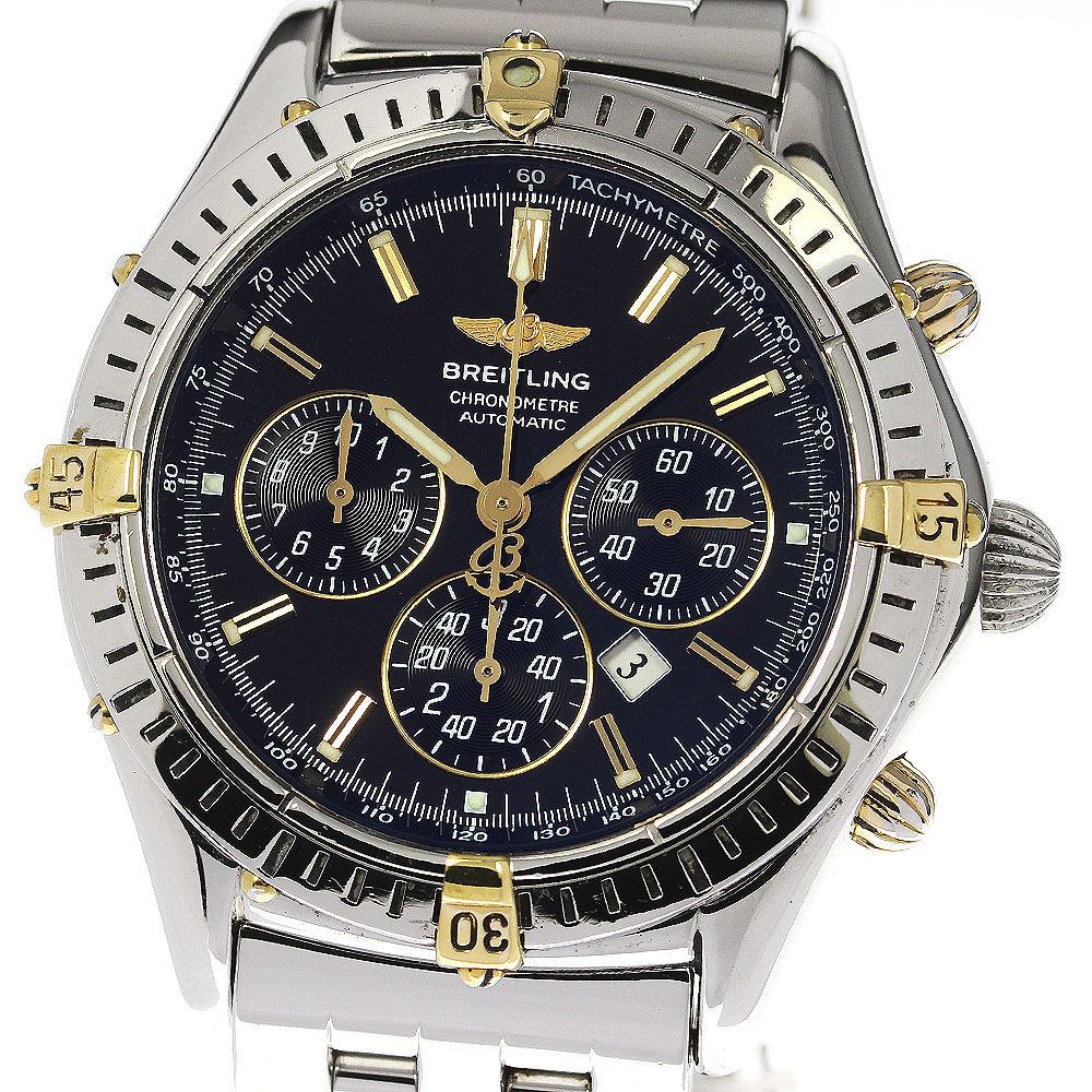 訳あり ブライトリング BREITLING B35313 シャドウフライバック クロノグラフ 自動巻き メンズ _761713【中古】