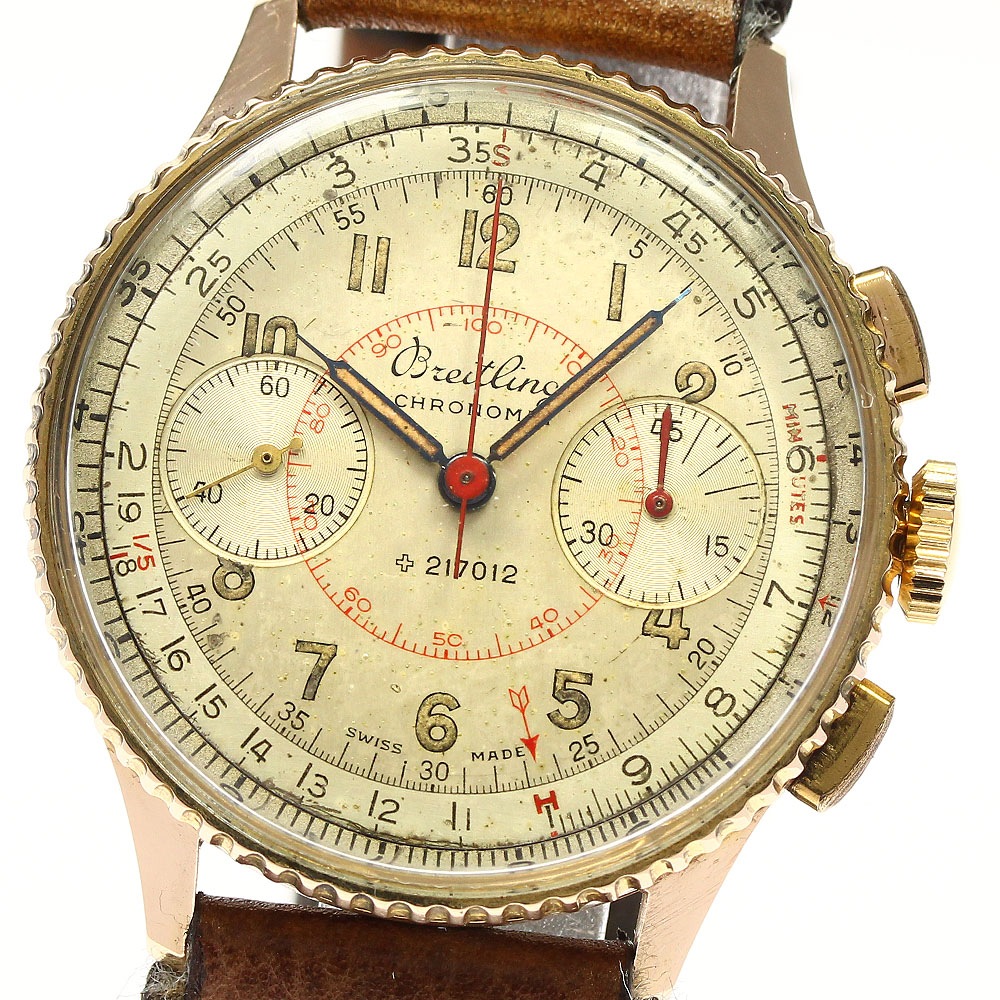 ブライトリング BREITLING 769 クロノマット ファーストモデル K18PG 希少 手巻き メンズ _761622【中古】