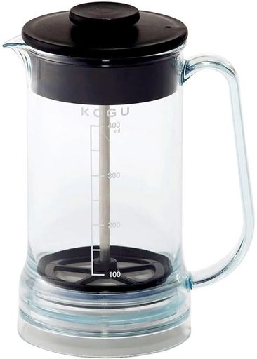 KOGU 珈琲考具 割れない フレンチプレス 【日本製】 底が外せる お手入れ簡単 微粉軽減 目盛付き 400ML トライタン コーヒーメーカー ティーメーカー アウトドア 燕三条 44587 プレゼ