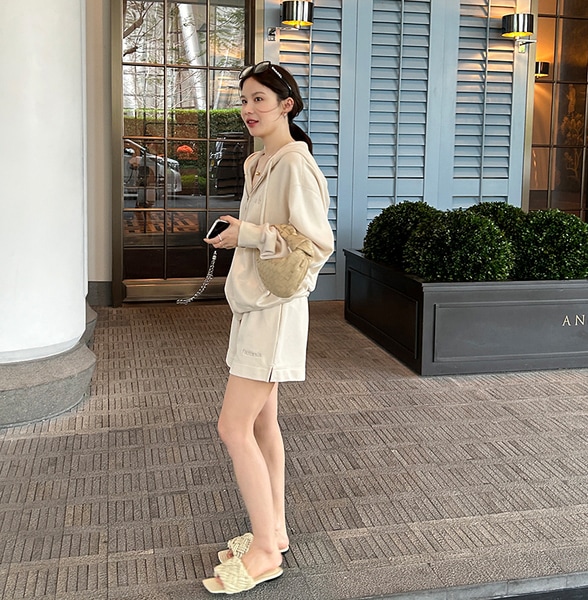 日常のニーズ~高品質の職人技巾着刺繍スウェットシャツカーディガンジャケットレディースショートパンツスーツ