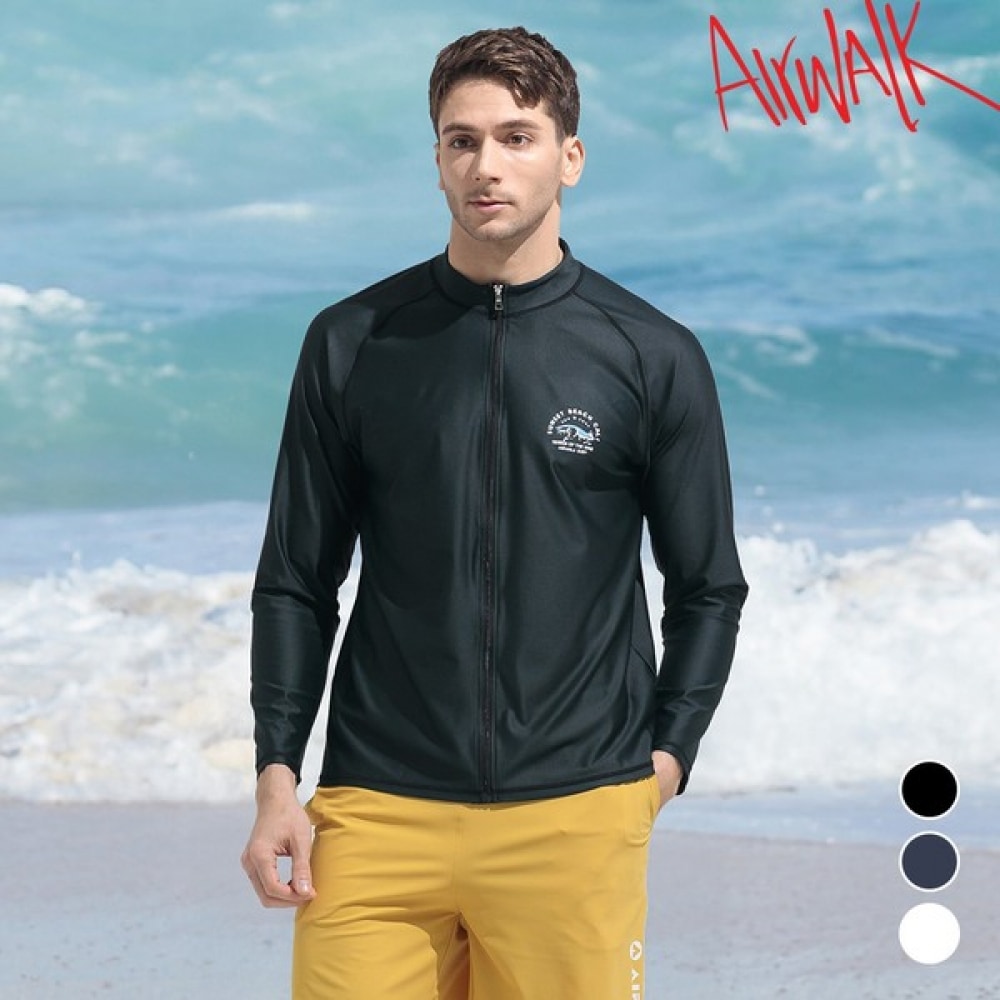 【エアワーク】エアワークサーフメンズラッシュガードジップアップ YaWe5082