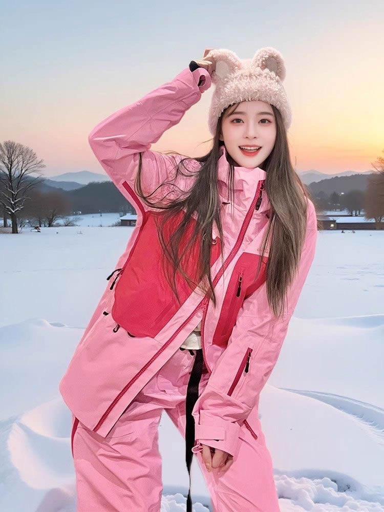スノーボードウェア 2024 2025 上下セット レディース メンズ ジャケット アウター パンツ スウェット スノボー スキーウェア スノボウェア 韓国風