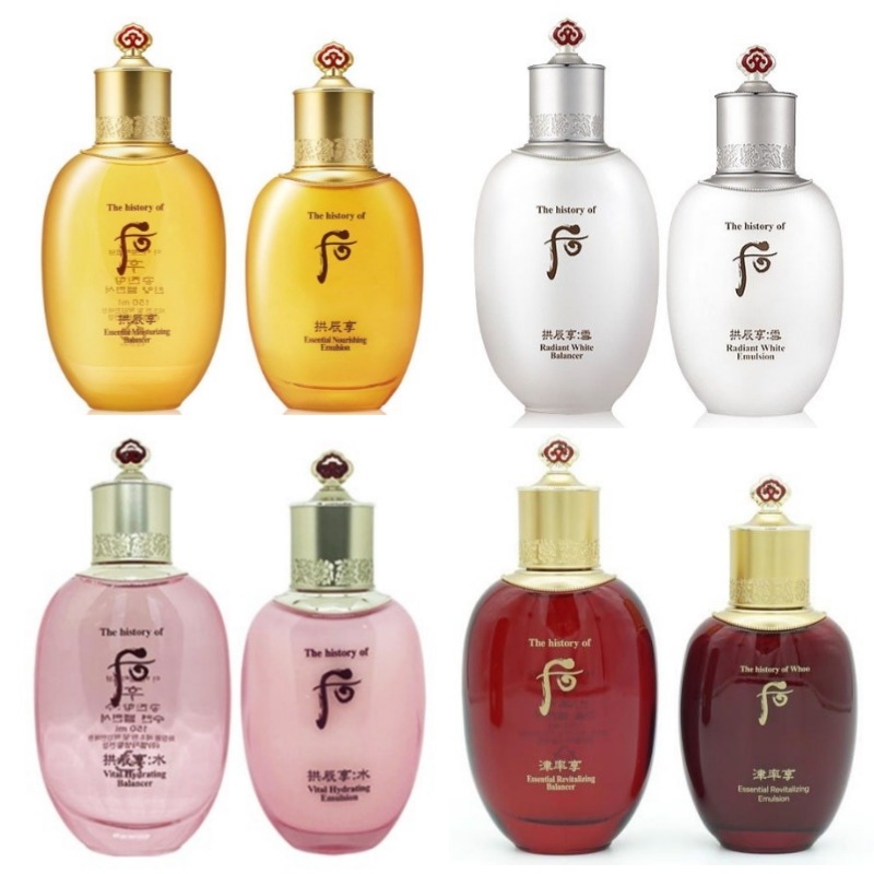 ザフーコンジンヒャン/ジニュルヒャン化粧水150ml＋乳液110mlスキンケア 2種セット 4タイプ選択可／インヤン・ソル・ススヨン・ジニュルシリーズ/韓国高級化粧品/ 韓国コスメ