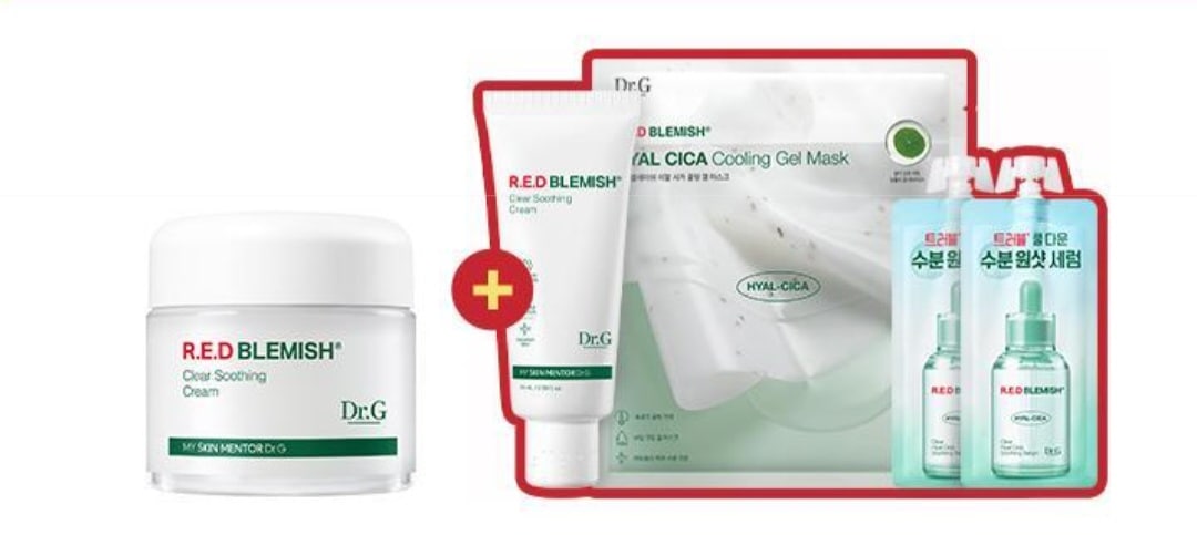 レッド ブレミッシュ クリア スージングクリーム 70ml ダブル (+セラム20ml+ゲルマスク)