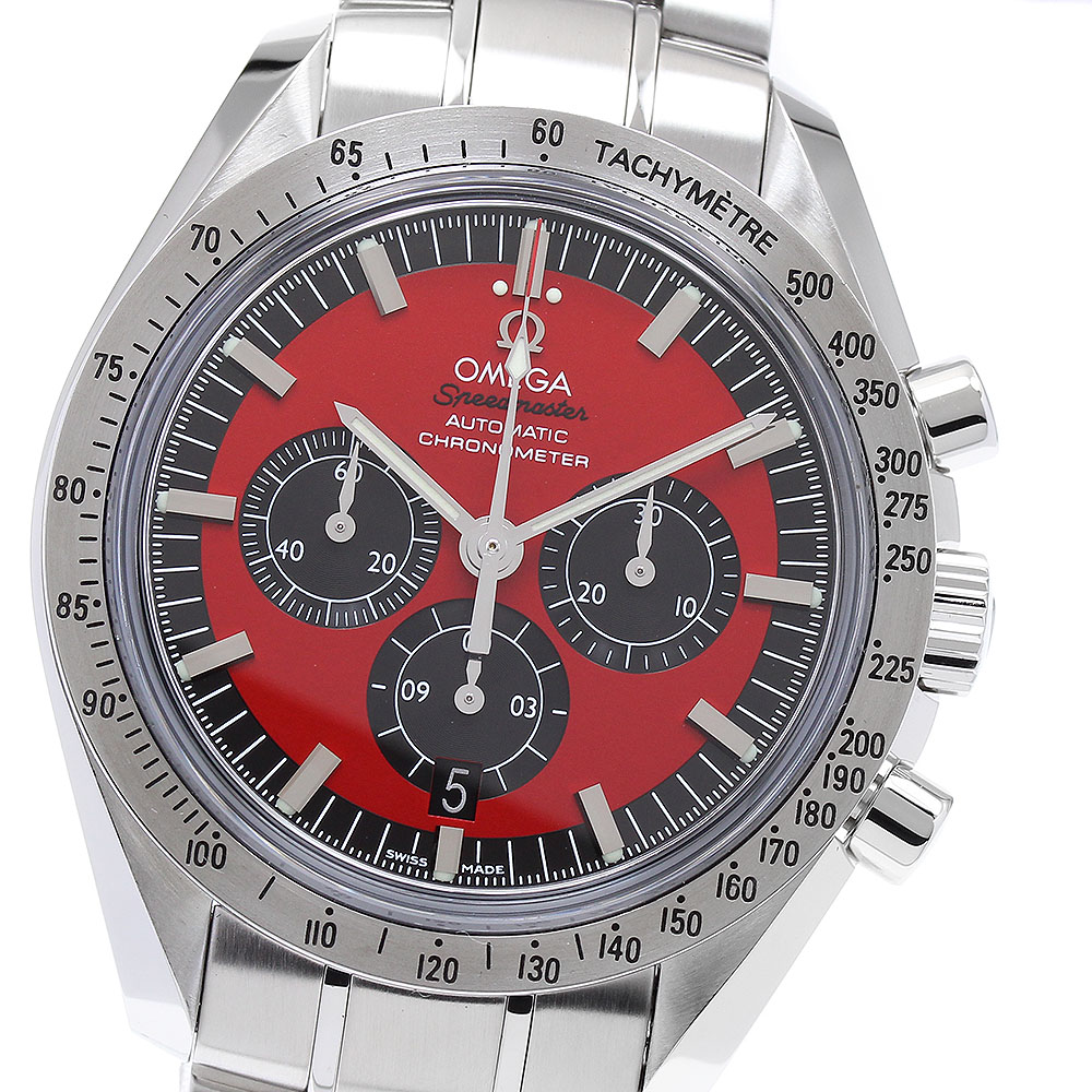 オメガ OMEGA 3506.61 スピードマスター シューマッハ レジェンド デイト クロノグラフ 自動巻き メンズ 美品 _894924【中古】