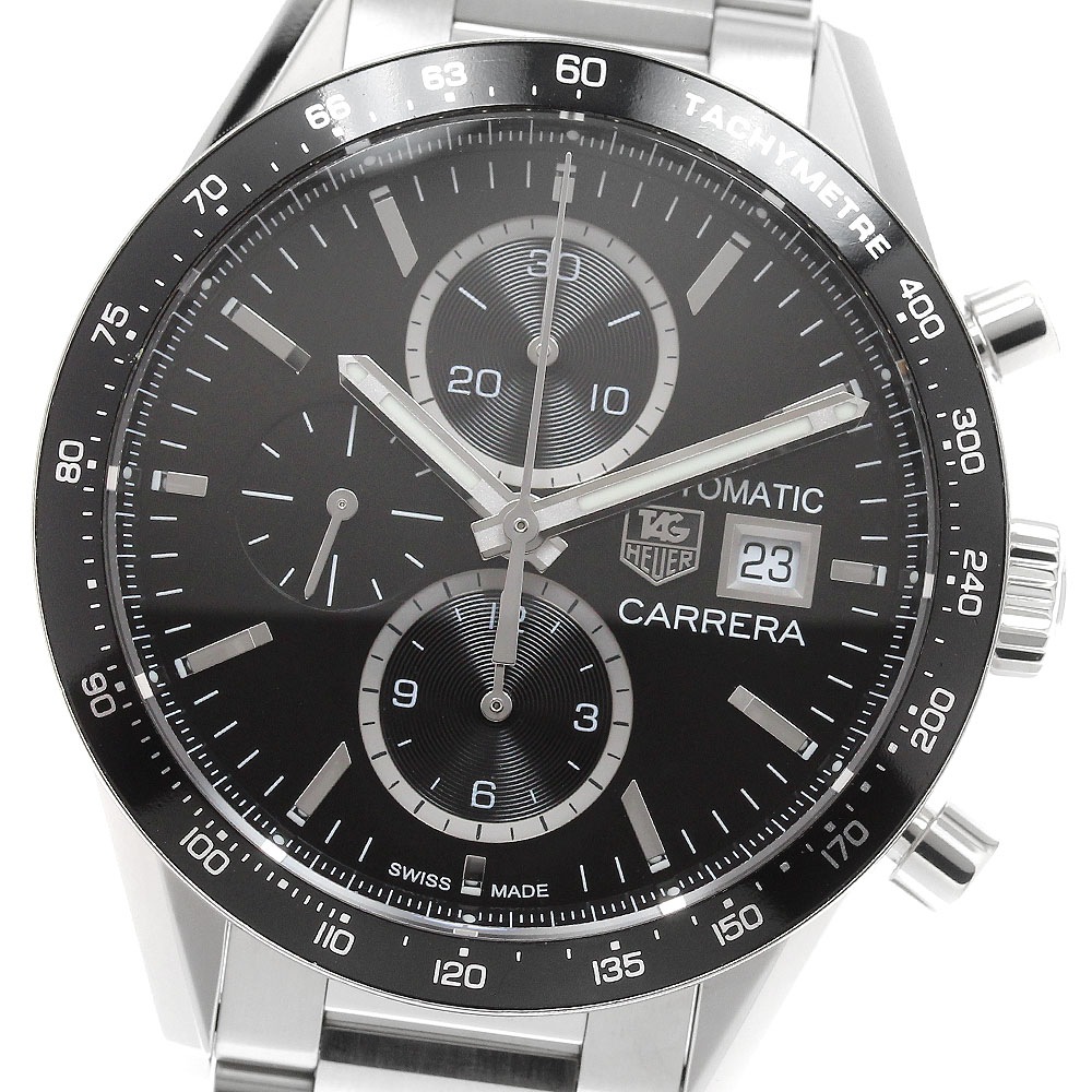 タグホイヤー TAG HEUER CV201AL-1 カレラ クロノグラフ デイト 自動巻き メンズ 良品 箱付き_919001【中古】
