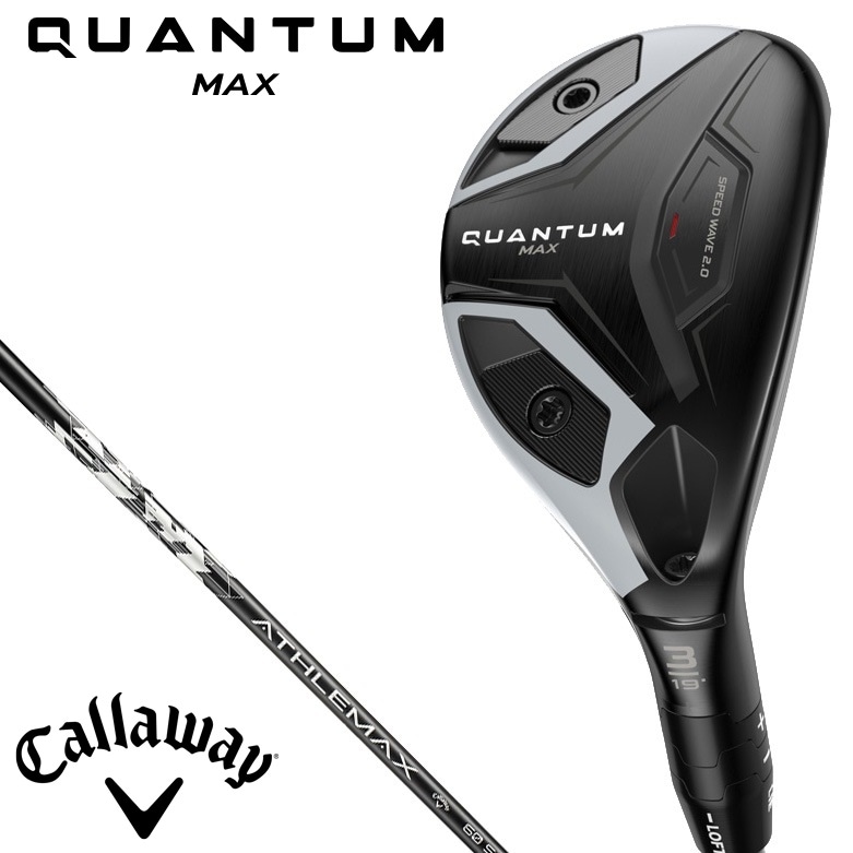 キャロウェイ CW-QTMM-4H-60S QUANTUM MAX ユーティリティ 4H ロフト角21（ATHLEMAX 60 for Callaway シャフト・フレックス：S） CWQTMM4