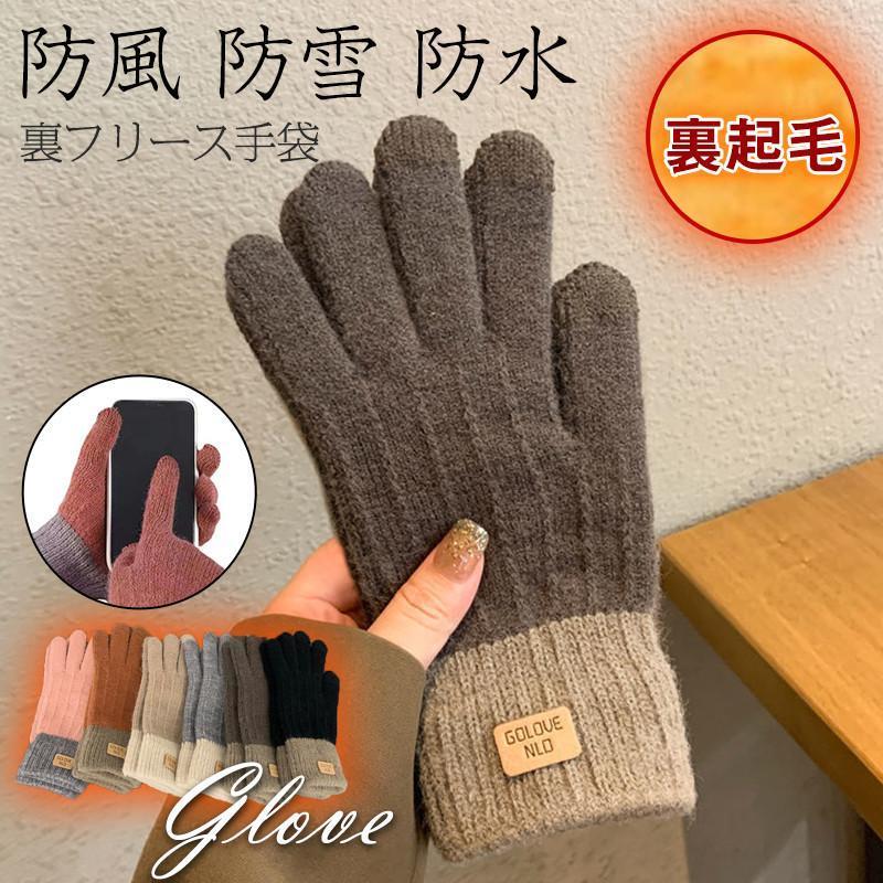 手袋 グローブ レディース 裏起毛 手ぶくろ 防寒グローブ あったか 冬 スポーツ ハイキング 自転車用 釣り 暖かい 通勤 通学