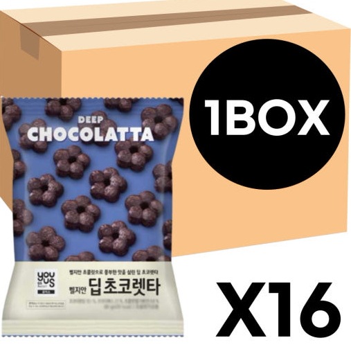 箱買い ベルジアン ディープチョコレッタ 80g ×16個入 1箱 韓国お菓子 新作 コンビニスイーツ 濃厚チョコレート 菓子土産 K-FOOD