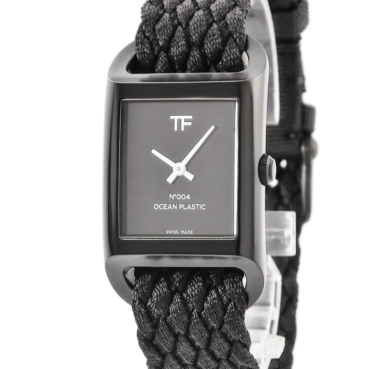 N.004 オーシャンプラスチック タイムピース TF0120249878 クオーツ メンズ レディース 新品同様 黒 3年保証