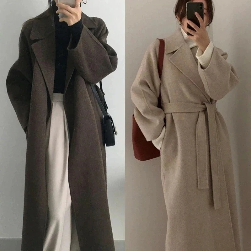 【お勧め商品】2025秋冬 ロングチェスターコート ベルト付き 裏地付き 厚手 上質 トレンチコート お勧め 人気 ウインドブレーカー レディース アウター ラシャコート メガ割