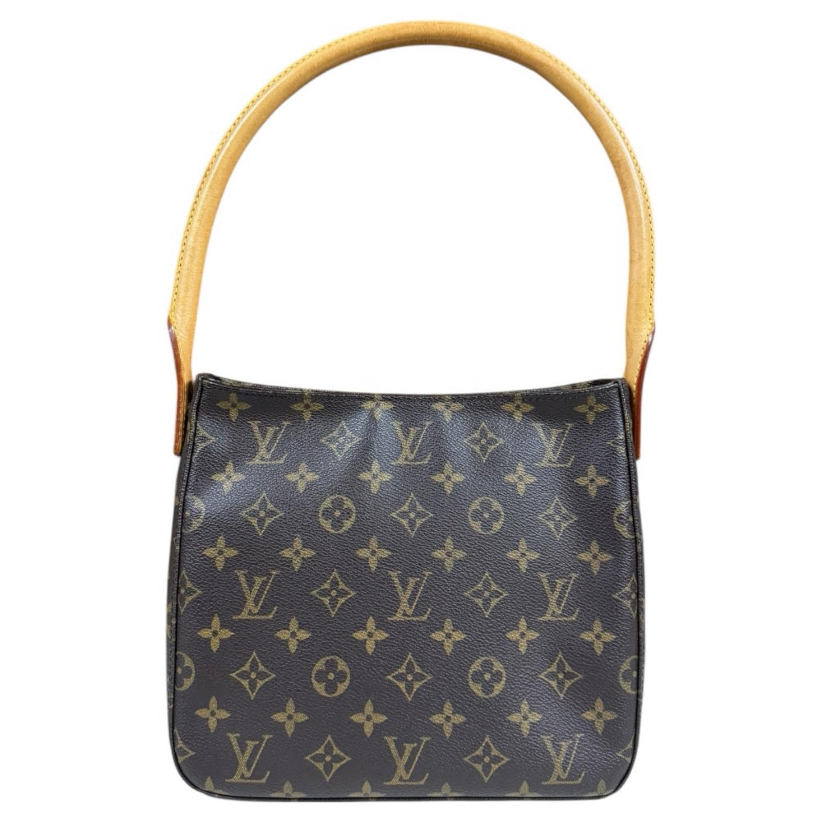 ルイヴィトン ルーピングMM モノグラム ショルダーバッグ モノグラムキャンバス M51146 ブラウン LOUIS VUITTON 中古