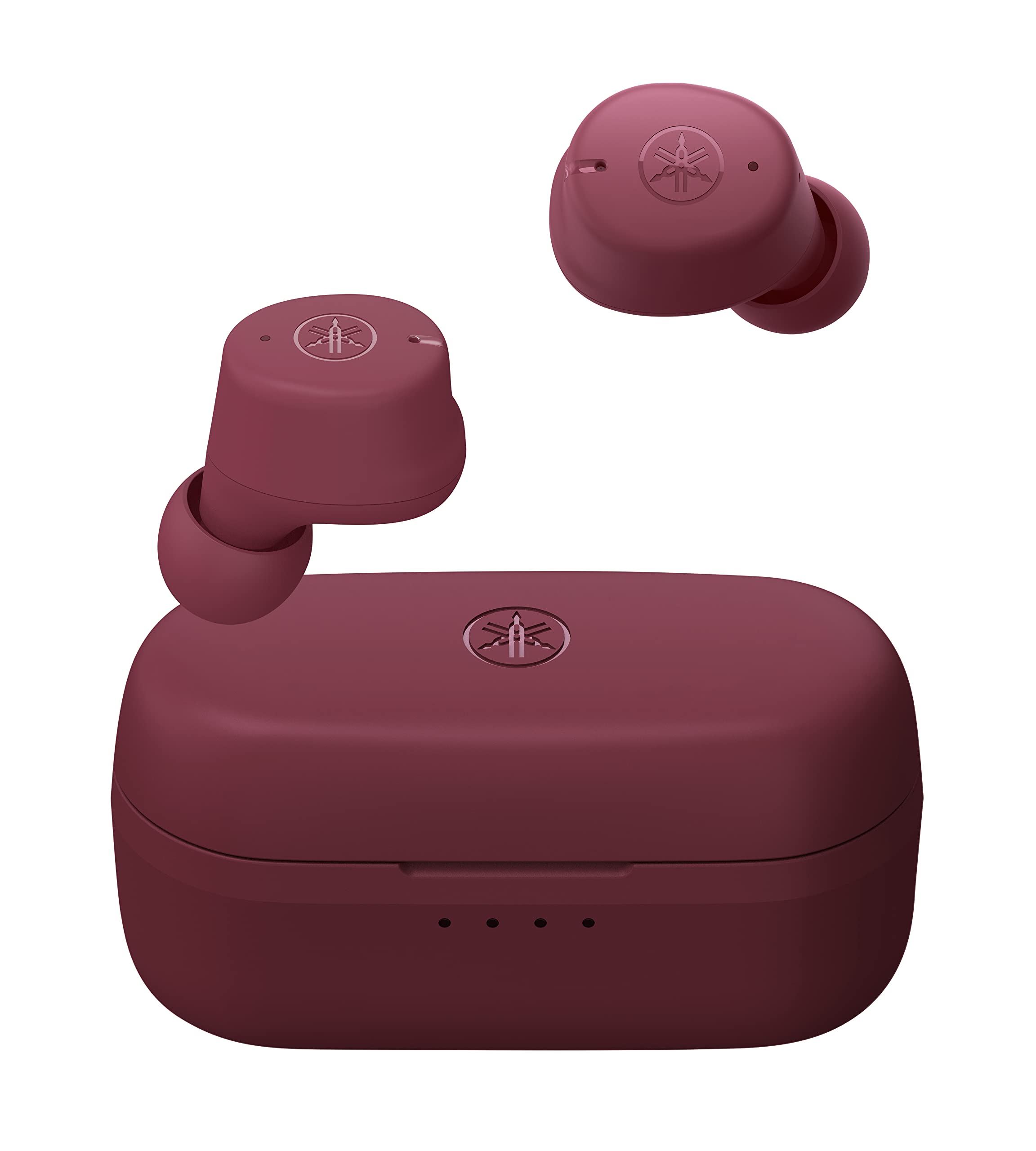 ヤマハ(YAMAHA) ワイヤレスイヤホン bluetooth TW-E3C(R) : リスニングケア/音声通話/ゲーミングモード/最大9+15時間再生/生活防水IPX5相当/AAC・aptX対応/イ