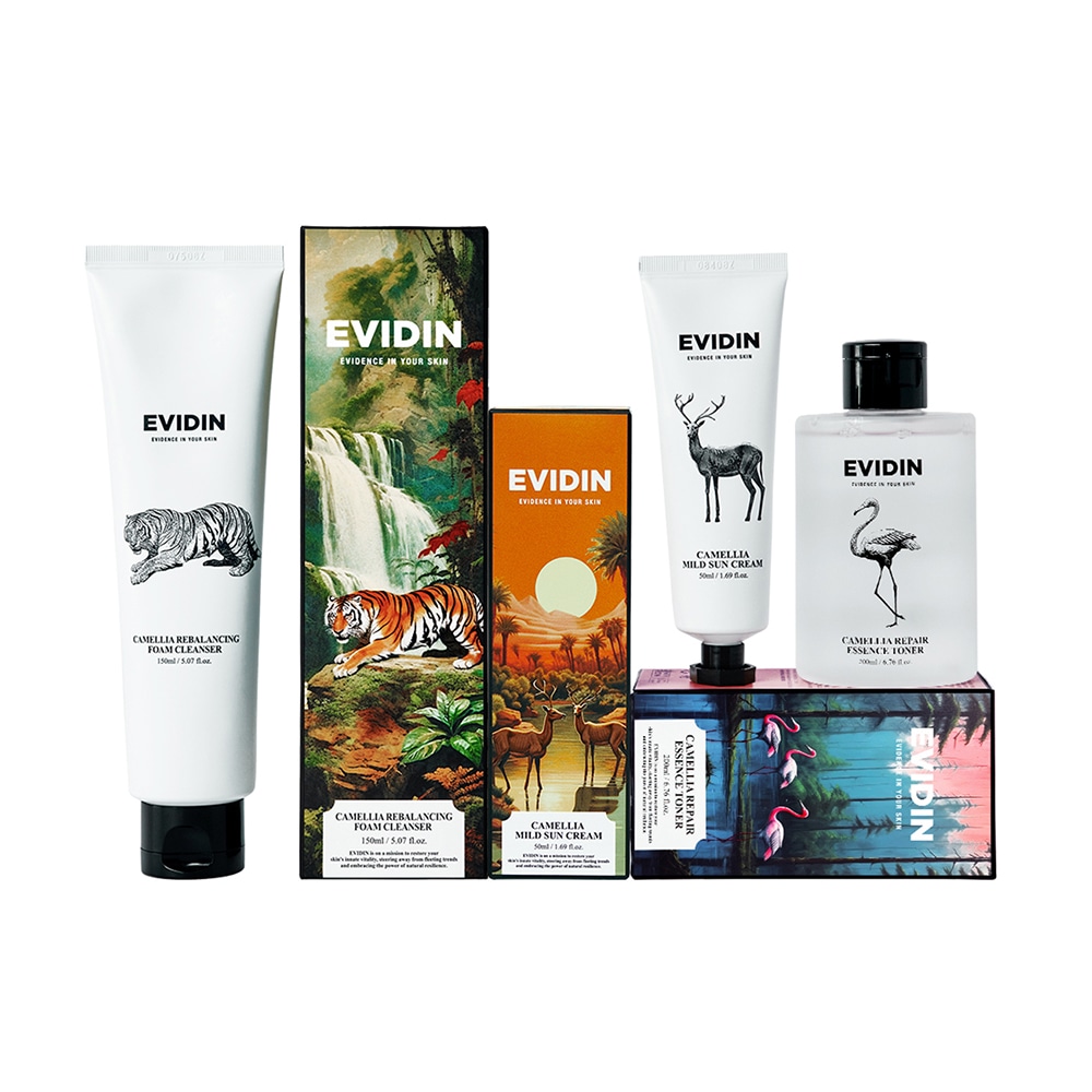 【夏セット】 カメリアリバランシングフォームクレンザー 150ml x カメリアリペアエッセンストナー 200ml x カメリアマイルドサンクリーム SPF50+ PA++++ 50ml 6,928円