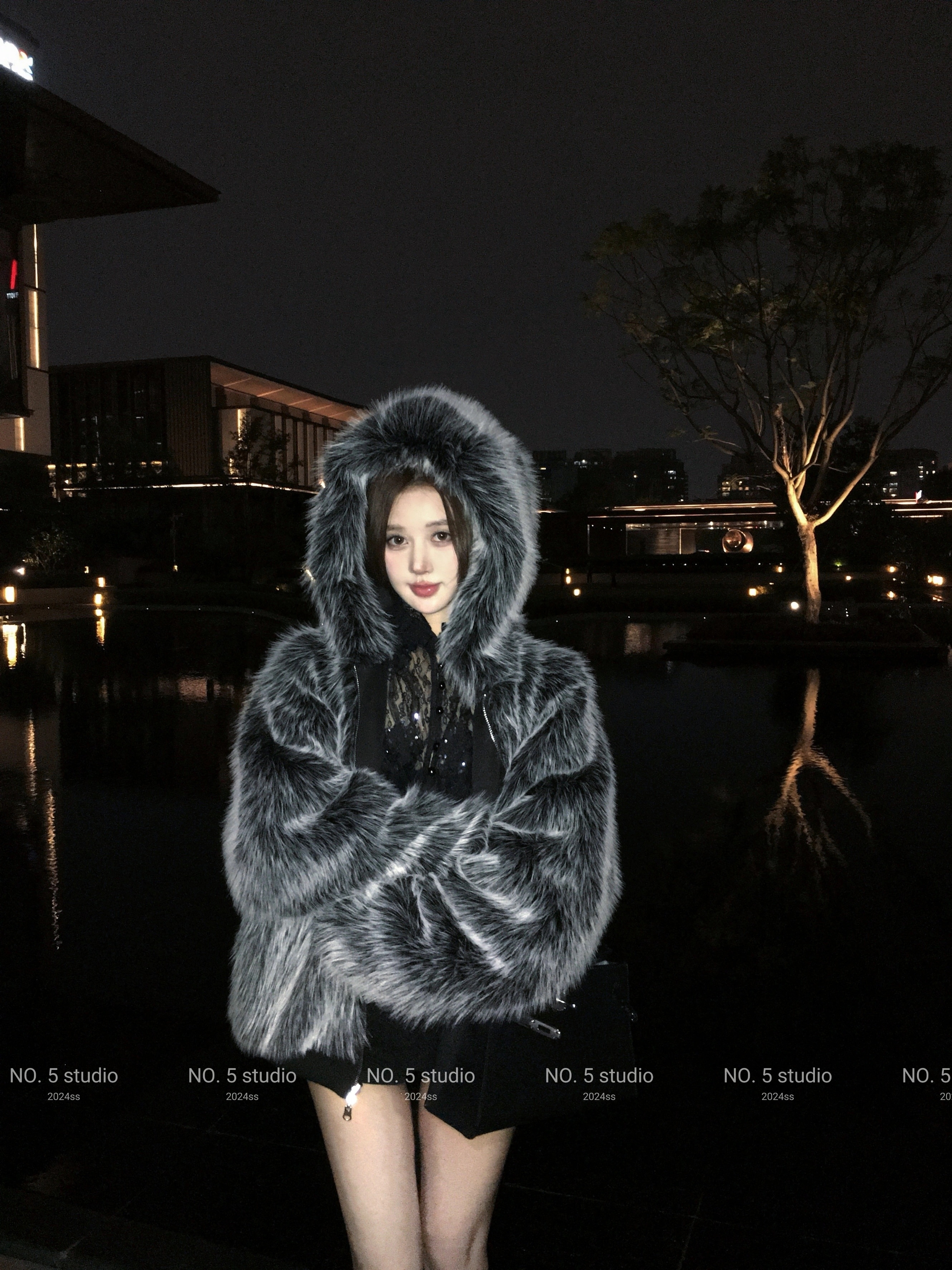 秋冬防寒 あったかアウター 韓国風コートフェミニン かわいいジャケットファー付きファッション系裹起毛大人ゆったりカジュアルストリートサイズレディースムートン襟エコお姉さん シルエット学生通学丈フレンチ