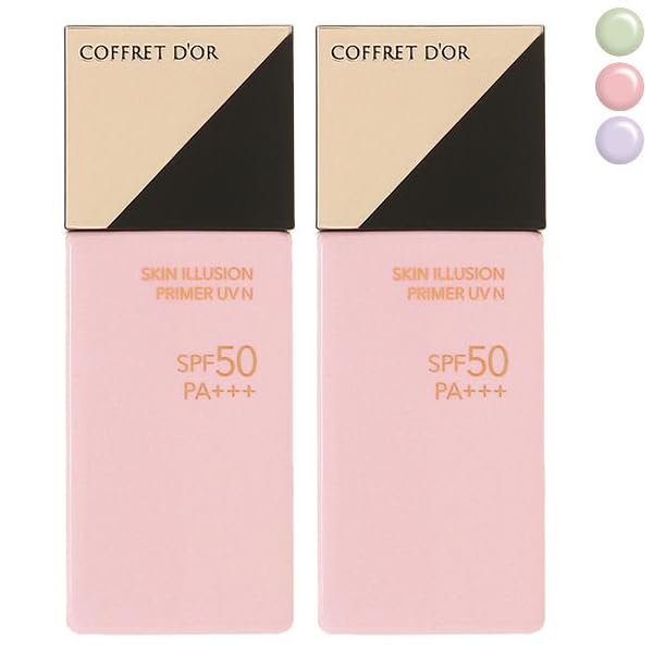【セット】カネボウ コフレドール COFFRET DOR スキンイリュージョンプライマー UVn SPF50 PA 25mL 2個セット 化粧下地 ピンク [並行輸入品]