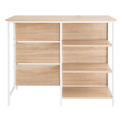 キッチンカウンターテーブル『Salus（サルース）』 幅120×奥行き60×高さ100cm KNT-1260_WH ホワイト 宮武製作所 お客様組立品キッチンカウンターテーブルSalus（サルース）全3色 KNT