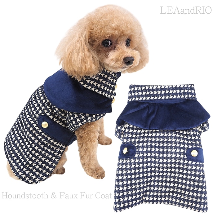 千鳥格子柄コート P846