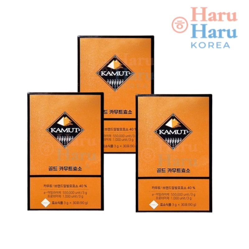 【3箱セット】ゴールドカムット酵素(3g x 30包) 3か月分/韓国1位酵素/炭水化物分解/ダイエット/乳酸菌/食物繊維/快便/精製酵素無添加/腸内ケア/毎日1包酵素/カムット酵素/