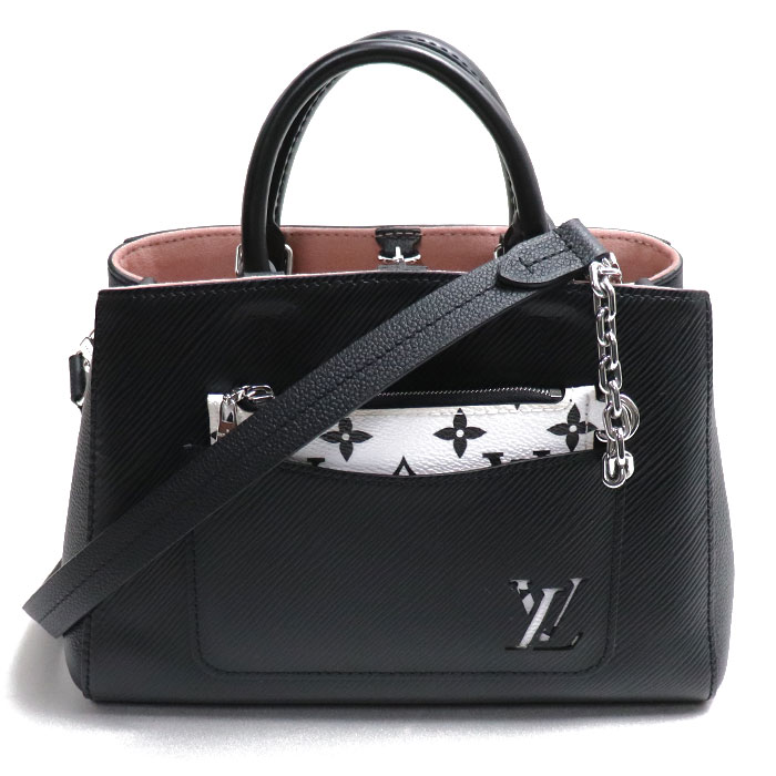LOUIS VUITTON ルイヴィトン マレルトート BB 2Wayショルダーバッグ エピ ノワール M59952 ICチップ レディース 中古