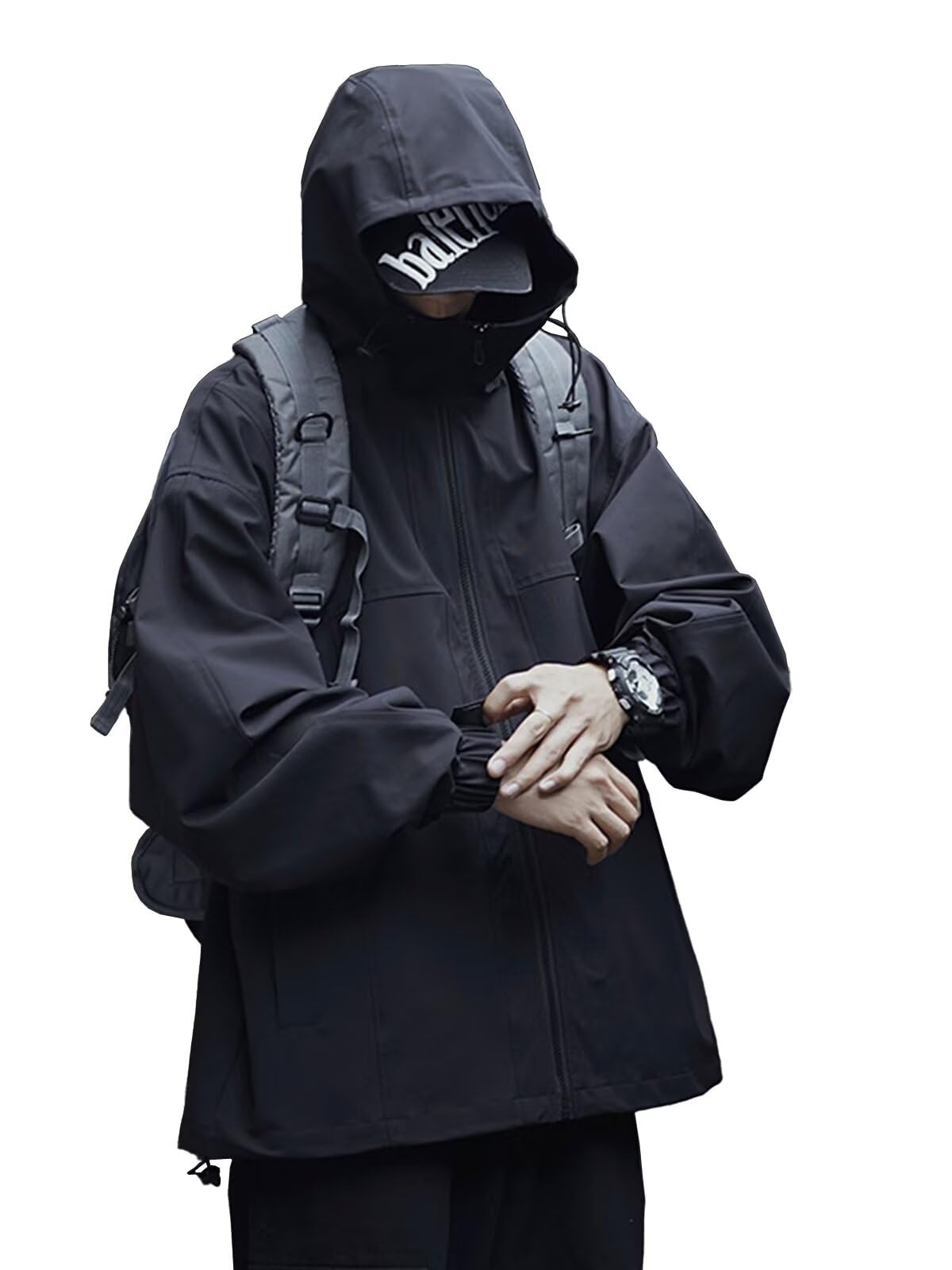 [WULFUL] マウンテンパーカー メンズ ウインドブレーカー 撥水 防風 マウンテンジャケット アウター 軽量 秋服 大きいサイズ 上着 秋冬 防寒着 アウトドア ジャンパー オシャレ アノラック