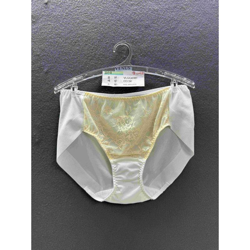 ジャカードレースカップランニングブラレットセット ヘムパンティー 色別2枚入り(VLGQ618T)