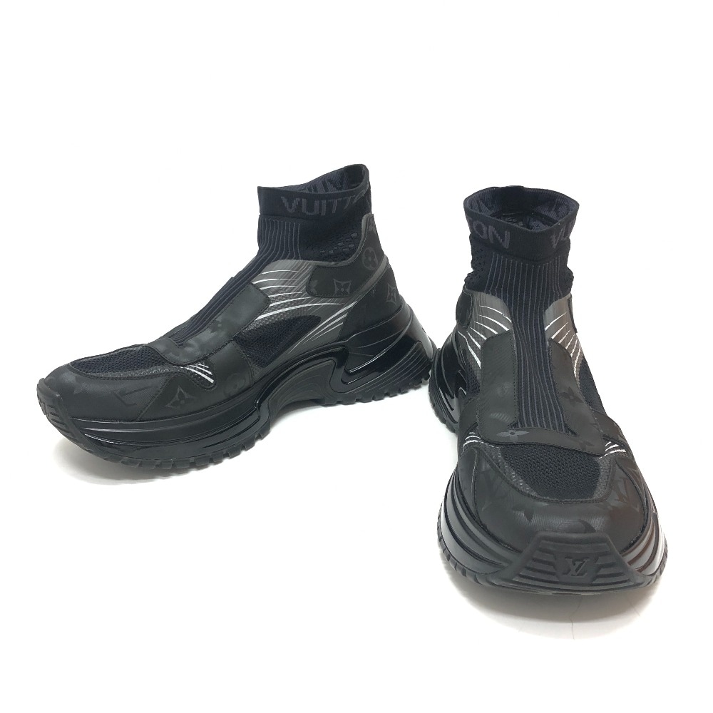 スニーカー ランアウェイ パルスライン ファブリック ソックス スニーカー キャンバス ブラック