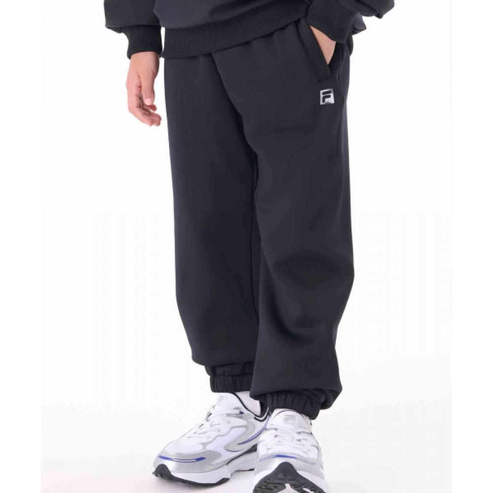 FILA KIDS PF ルーズフィットパワーストレッチ起毛ジョガーパンツ (FK2FPG4301MBLK)