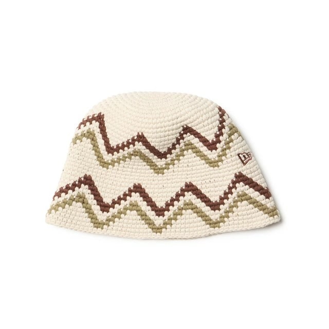 [即納]NEWERA ニューエラ クロシェ ニットバケット ストーン/ウォルナット/ベージュ　メンズ 男性 レディース 女性 帽子 ハット 送料無料 NEW ERA 国内正規品 正規取扱店