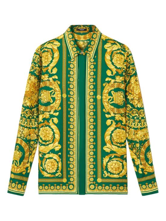 VERSACE Women Shirts 1001360 1A04236 5GD10 EMERALD GOLD