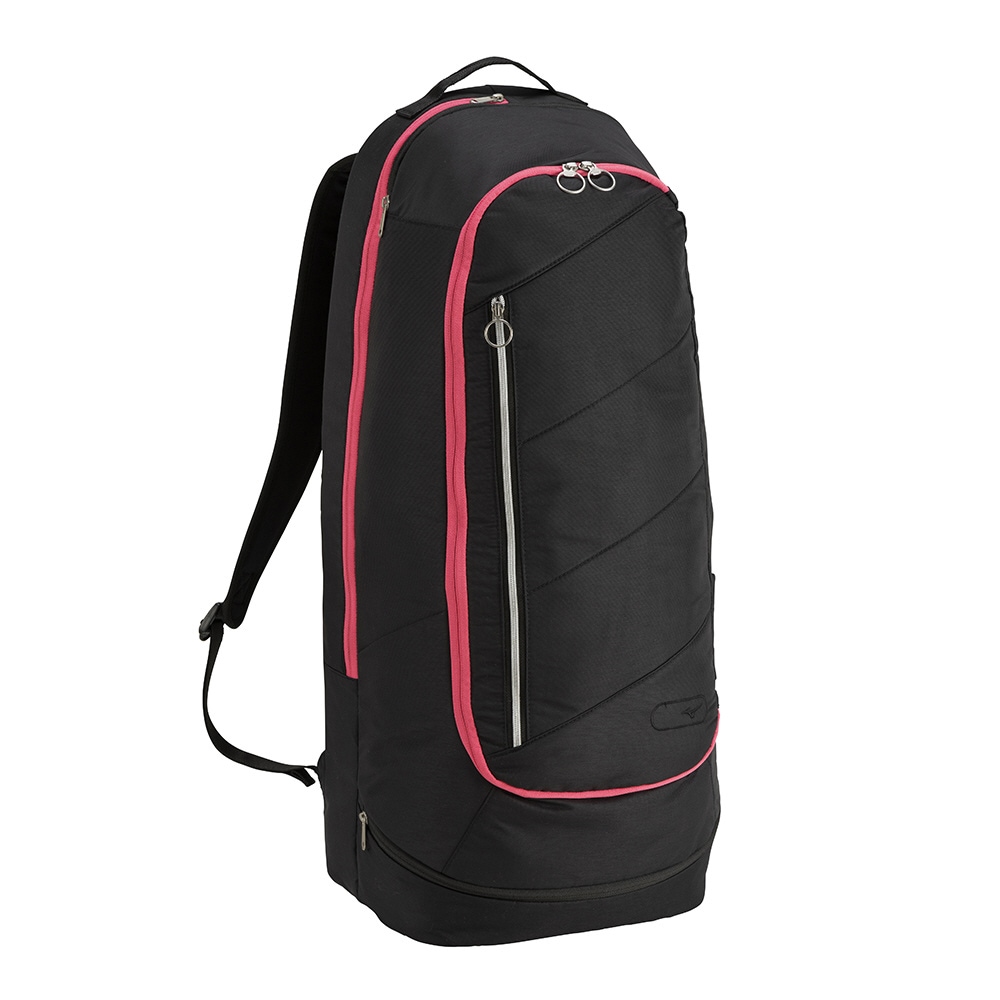 ミズノ 63JDB00897 ラケットバッグ STYL02b（2本入れ・ブラック×ピンク） 63JDB00897