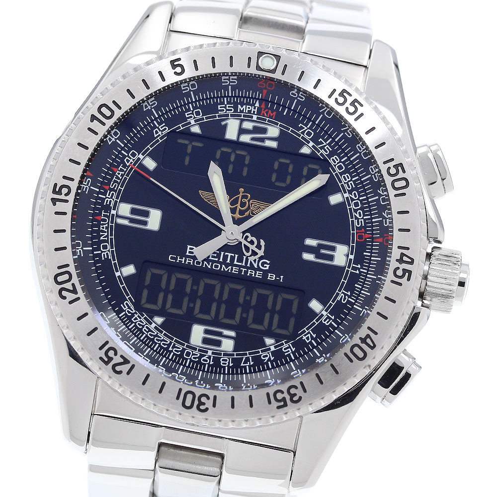 ブライトリング BREITLING A78362 B-1 クロノグラフ アナログデジタル クォーツ メンズ 良品 箱付き_902171【中古】