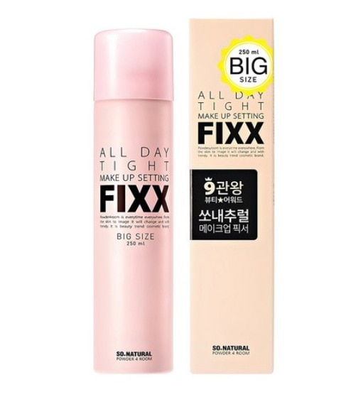 パウダーアンドルーム オールデイタイトメイクアップセッティングフィクサー 250ml 1個 密着キープ メイク持続 微細ミスト 軽い使用感 フローラル香 超微粒子 ビッグサイズ フィクサー 5,525円