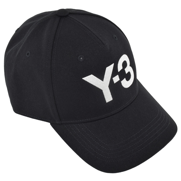 Y-3 ワイスリー LOGO CAP/刺繍ビッグロゴ ベースボール キャップ 帽子/H62981 BLACK
