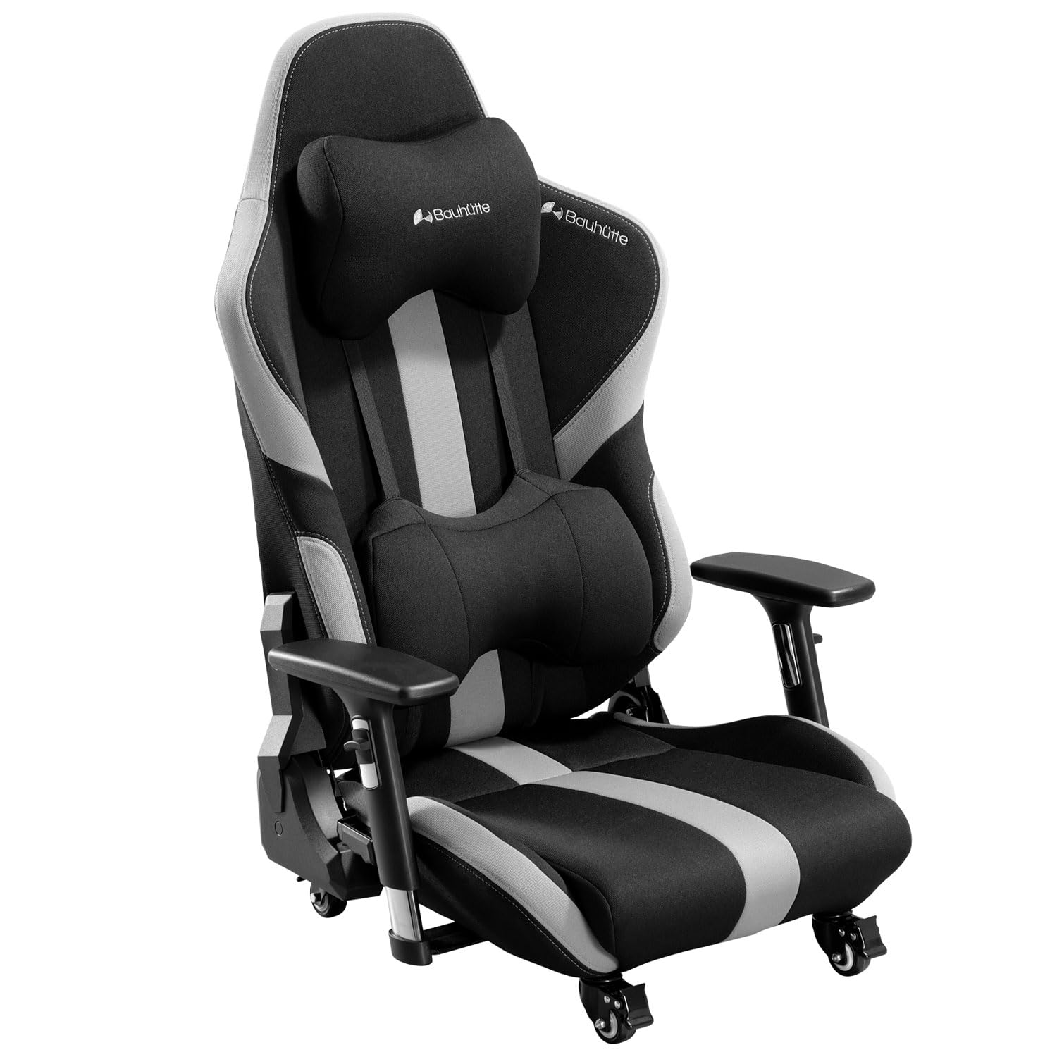 ゲーミング座椅子 GX-551-BK ファブリック リクライニング 3Dアームレスト ランバーサポート ロッキング機能 ブラック 25821