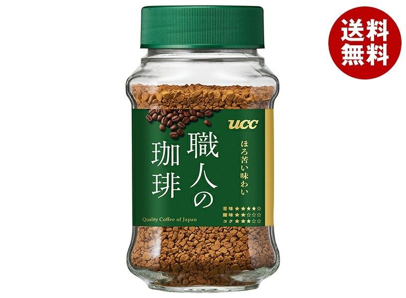 UCC 職人の珈琲 ほろ苦い味わい 66g瓶×12本入×(2ケース)