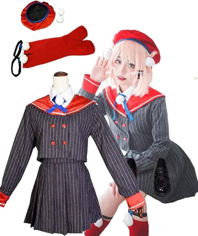 コスプレ ハロウィン コスチューム 祭り プレゼント お盆 VTuber バーチャル 追加可 ウィッグ 靴 衣装+帽+靴下 フルセット しぐれうい 衣装 コスプレ
