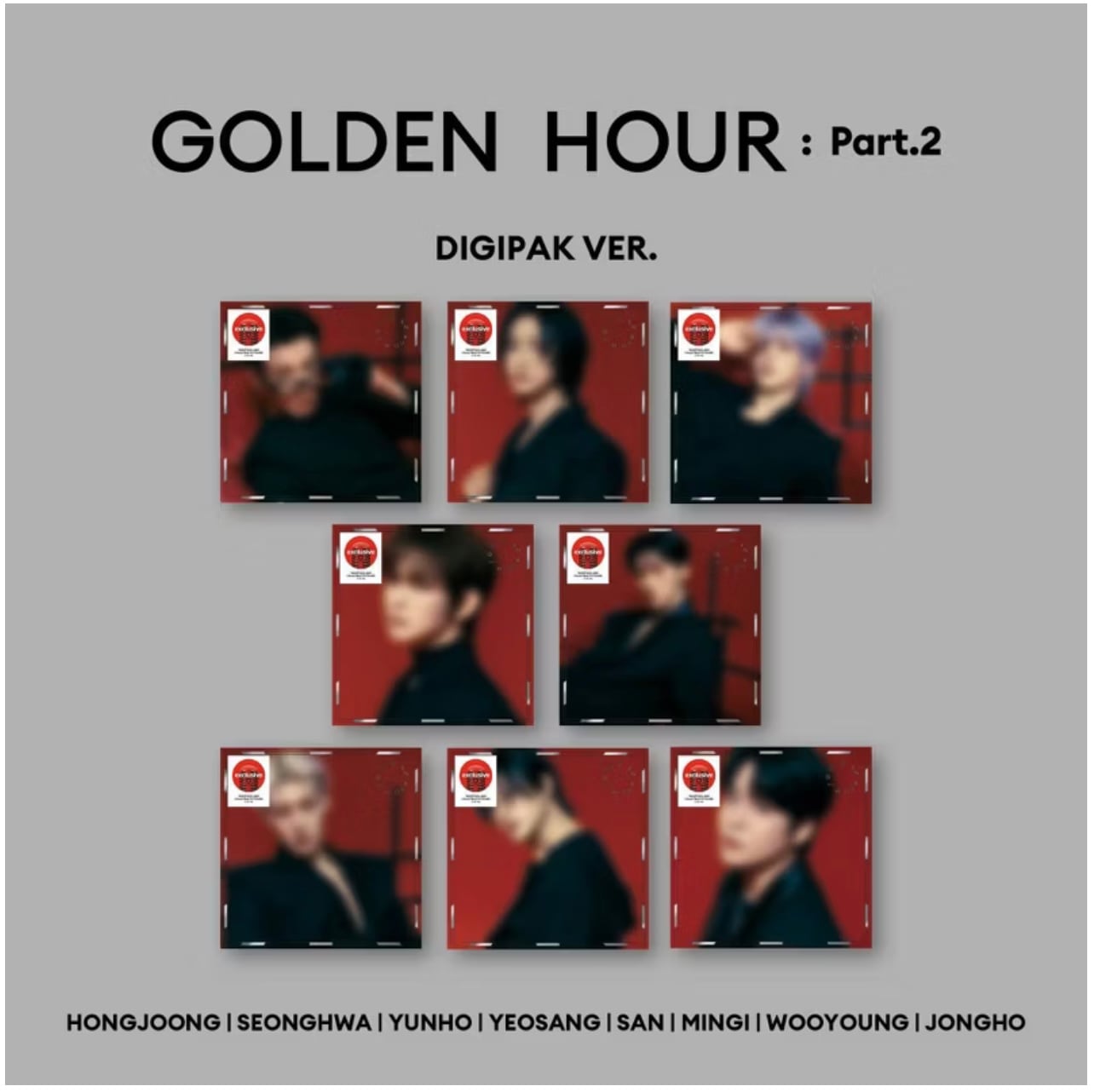 ATEEZ TARGET限定　アメリカ　アルバム ラキドロ　特典　【GoldenHour part2】 店舗特典