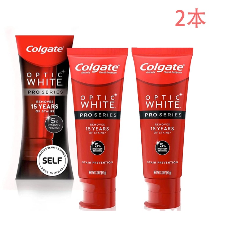 Optic White Pro Stain Prevention - オプティックホワイト 歯磨き粉 5％過酸化水素 ステインプリベンション - ハイインパクト