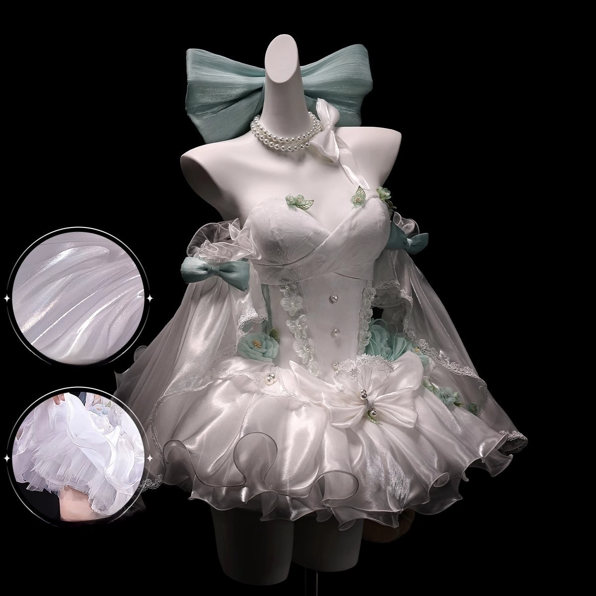 原神リネットコスプレ衣装+尾+耳(ウィッグ 靴別売り)