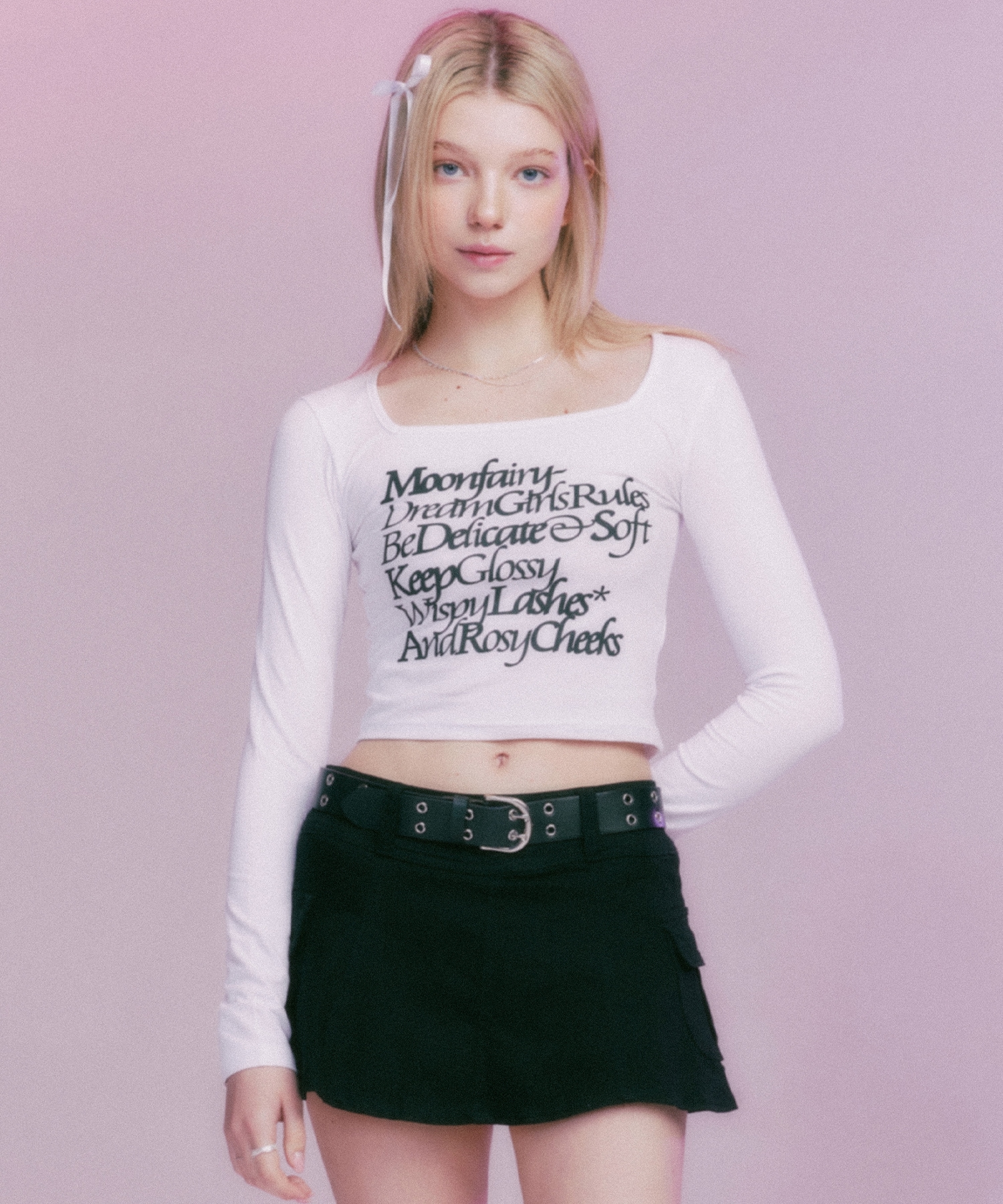 MF SQUARE LETTERING LONGSLEEVE-WHITE 5,280円