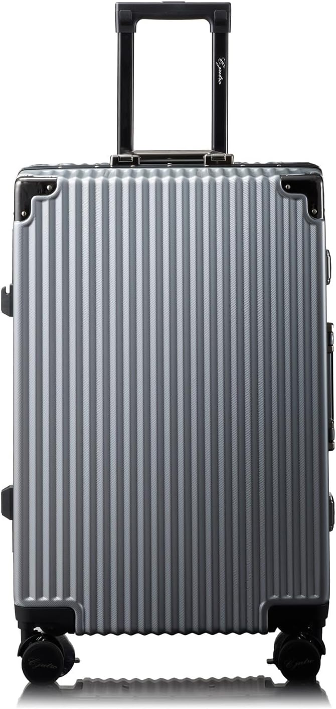 [C.jutro] 2024年新登場_【TVメディア掲載】 スーツケース キャリーケース 大型 キャリーバッグ lサイズ シルバー